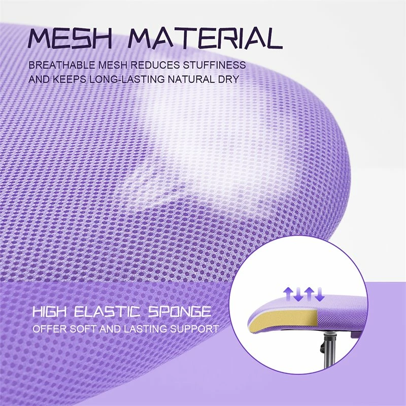 Wholesale ⭐ Costway Sponge Adjustable Mid Back Swivel Armless Office Chair In Purple 🔔 11 Wholesale ⭐ Costway Sponge Adjustable Mid Back Swivel Armless Office Chair In Purple 🔔 - Image 9