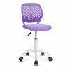 Wholesale ⭐ Costway Sponge Adjustable Mid Back Swivel Armless Office Chair In Purple 🔔 2 Wholesale ⭐ Costway Sponge Adjustable Mid Back Swivel Armless Office Chair In Purple 🔔 -Deals Writing Desks Store 2326457 L