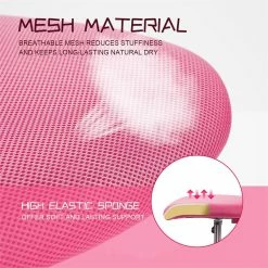 New 🌟 Costway Sponge Adjustable Mid Back Swivel Armless Office Chair In Pink 👍 -Deals Writing Desks Store 2326468 7 L