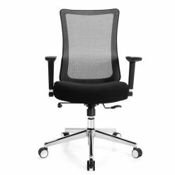 Cheap 😍 Costway PP And Sponge Ergonomic Mesh Office Chair With Armrest In Black 🎁 -Deals Writing Desks Store 2326565 2 L