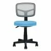 Hot Sale ✔️ Costway Sponge And Plastic Adjustable Swivel Armless Office Chair In Blue 😉 -Deals Writing Desks Store 2326574 L