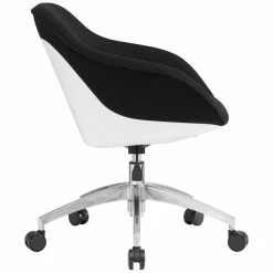 Coupon ❤️ Techni Mobili Fabric Upholstered Office Swivel Chair In Black 🛒 -Deals Writing Desks Store 2385407 12 L