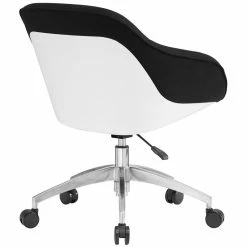 Coupon ❤️ Techni Mobili Fabric Upholstered Office Swivel Chair In Black 🛒 -Deals Writing Desks Store 2385407 13 L