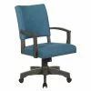 Coupon 🧨 OSP Home Furnishings Santina Bankers Chair With Antique Gray Finish And Blue Fabric 🤩 -Deals Writing Desks Store 2389386 L