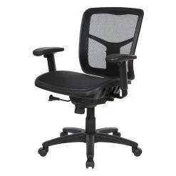 Buy ✨ Office Star ProGrid Back Manager's Chair With Adjustable Arms In Black Fabric 😀 -Deals Writing Desks Store 2390188 5 L