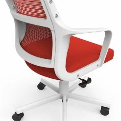 Cheap 🎁 Furniture Of America Tilah Metal And Mesh Adjustable Office Chair In Red 🎉 -Deals Writing Desks Store 2393916 15 L