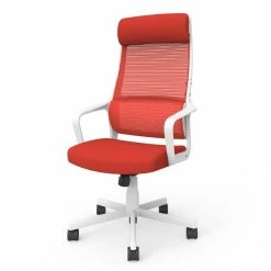 Cheap 🎁 Furniture Of America Tilah Metal And Mesh Adjustable Office Chair In Red 🎉 -Deals Writing Desks Store 2393916 2 L