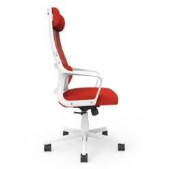 Cheap 🎁 Furniture Of America Tilah Metal And Mesh Adjustable Office Chair In Red 🎉 -Deals Writing Desks Store 2393916 4 L