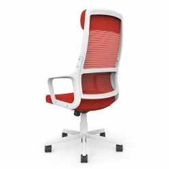 Cheap 🎁 Furniture Of America Tilah Metal And Mesh Adjustable Office Chair In Red 🎉 -Deals Writing Desks Store 2393916 6 L
