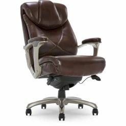 Best Pirce 😍 La-Z-Boy Office La-Z-Boy Cantania Executive Office Chair With AIR Technology In Brown 😀 -Deals Writing Desks Store 2404152 22 L