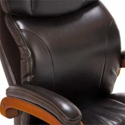 Buy 👍 La-Z-Boy Office La-Z-Boy Big And Tall Trafford Executive Office Chair With AIR Lumbar Brown 🥰 -Deals Writing Desks Store 2404154 21 L