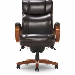 Buy 👍 La-Z-Boy Office La-Z-Boy Big And Tall Trafford Executive Office Chair With AIR Lumbar Brown 🥰 -Deals Writing Desks Store 2404154 25 L