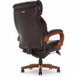 Buy 👍 La-Z-Boy Office La-Z-Boy Big And Tall Trafford Executive Office Chair With AIR Lumbar Brown 🥰 -Deals Writing Desks Store 2404154 28 L