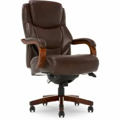 Promo 🥰 La-Z-Boy Office La-Z-Boy Delano Big & Tall Executive Office Chair Mahogany Chestnut Brown 🔔 -Deals Writing Desks Store 2404156 26 L