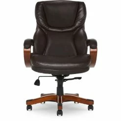 Best reviews of 💯 Serta At Home Serta Conway Big And Tall Executive Office Chair With Wood Accents Brown 🔔 -Deals Writing Desks Store 2404159 33 L