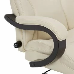 Best reviews of 🤩 Serta At Home Serta Conway Big And Tall Executive Office Chair With Wood Accents Ivory White 👍 -Deals Writing Desks Store 2404160 29 L