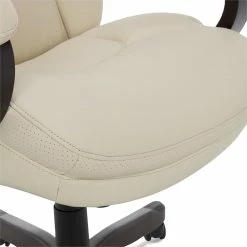 Best reviews of 🤩 Serta At Home Serta Conway Big And Tall Executive Office Chair With Wood Accents Ivory White 👍 -Deals Writing Desks Store 2404160 31 L