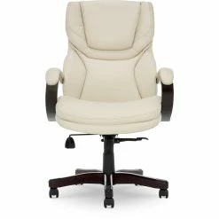 Best reviews of 🤩 Serta At Home Serta Conway Big And Tall Executive Office Chair With Wood Accents Ivory White 👍 -Deals Writing Desks Store 2404160 34 L