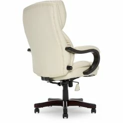 Best reviews of 🤩 Serta At Home Serta Conway Big And Tall Executive Office Chair With Wood Accents Ivory White 👍 -Deals Writing Desks Store 2404160 37 L