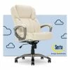 Best Sale 🎉 Serta At Home Serta Garrett Executive Office Chair Ivory White 🎉 -Deals Writing Desks Store 2404163 12 L