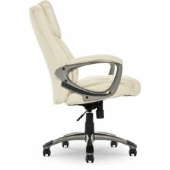 Best Sale 🎉 Serta At Home Serta Garrett Executive Office Chair Ivory White 🎉 -Deals Writing Desks Store 2404163 23 L