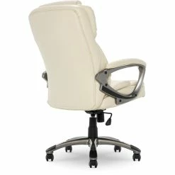 Best Sale 🎉 Serta At Home Serta Garrett Executive Office Chair Ivory White 🎉 -Deals Writing Desks Store 2404163 24 L