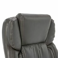 Budget 🔥 Serta At Home Serta Garret Executive Office Chair Gray Bonded Leather ❤️ -Deals Writing Desks Store 2404164 15 L