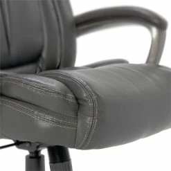 Budget 🔥 Serta At Home Serta Garret Executive Office Chair Gray Bonded Leather ❤️ -Deals Writing Desks Store 2404164 18 L