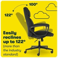 Best Pirce 💯 Serta At Home Serta Hannah Microfiber Office Chair With Headrest Pillow Charcoal Gray ✔️ -Deals Writing Desks Store 2404165 28 L