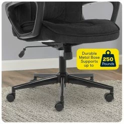 Best Pirce 💯 Serta At Home Serta Hannah Microfiber Office Chair With Headrest Pillow Charcoal Gray ✔️ -Deals Writing Desks Store 2404165 31 L