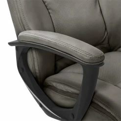 Best Sale ✨ Serta At Home Serta Connor Office Chair Gray Bonded Leather 🧨 -Deals Writing Desks Store 2404167 26 L