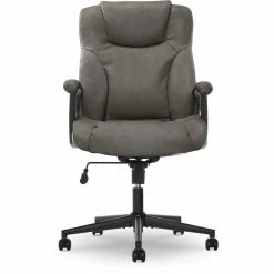 Best Sale ✨ Serta At Home Serta Connor Office Chair Gray Bonded Leather 🧨 -Deals Writing Desks Store 2404167 31 L
