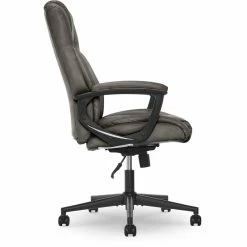 Best Sale ✨ Serta At Home Serta Connor Office Chair Gray Bonded Leather 🧨 -Deals Writing Desks Store 2404167 33 L