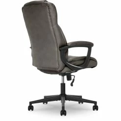 Best Sale ✨ Serta At Home Serta Connor Office Chair Gray Bonded Leather 🧨 -Deals Writing Desks Store 2404167 34 L