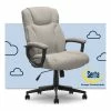 Hot Sale 😉 Serta At Home Serta Connor Office Chair Gray Microfiber 👍 -Deals Writing Desks Store 2404168 13 L