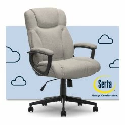 Hot Sale 😉 Serta At Home Serta Connor Office Chair Gray Microfiber 👍