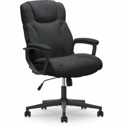Buy 👏 Serta At Home Serta Connor Office Chair Black Microfiber 💯 -Deals Writing Desks Store 2404169 23 L