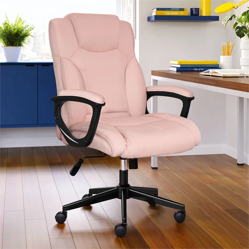 Promo 💯 Serta At Home Serta Connor Office Chair Pink Microfiber 🥰 4 Promo 💯 Serta At Home Serta Connor Office Chair Pink Microfiber 🥰 - Image 2
