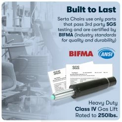 Buy 🔥 Serta At Home Serta Bryce Executive Office Chair With AIR Technology Black Bonded Leather 🥰 -Deals Writing Desks Store 2404176 16 L