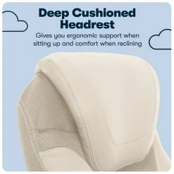 Wholesale 👏 Serta At Home Serta Bryce Executive Office Chair With AIR Technology Cream Bonded Leather 🤩 -Deals Writing Desks Store 2404177 6 L