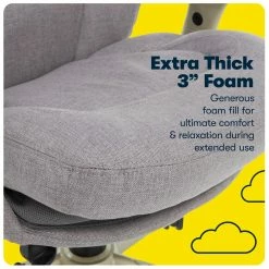 Budget 🤩 Serta At Home Serta Ergonomic Executive Office Chair With Back In Motion Technology Light Gray ✨ -Deals Writing Desks Store 2404180 11 L