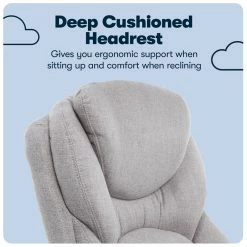 Budget 🤩 Serta At Home Serta Ergonomic Executive Office Chair With Back In Motion Technology Light Gray ✨ -Deals Writing Desks Store 2404180 12 L
