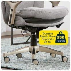 Budget 🤩 Serta At Home Serta Ergonomic Executive Office Chair With Back In Motion Technology Light Gray ✨ -Deals Writing Desks Store 2404180 16 L