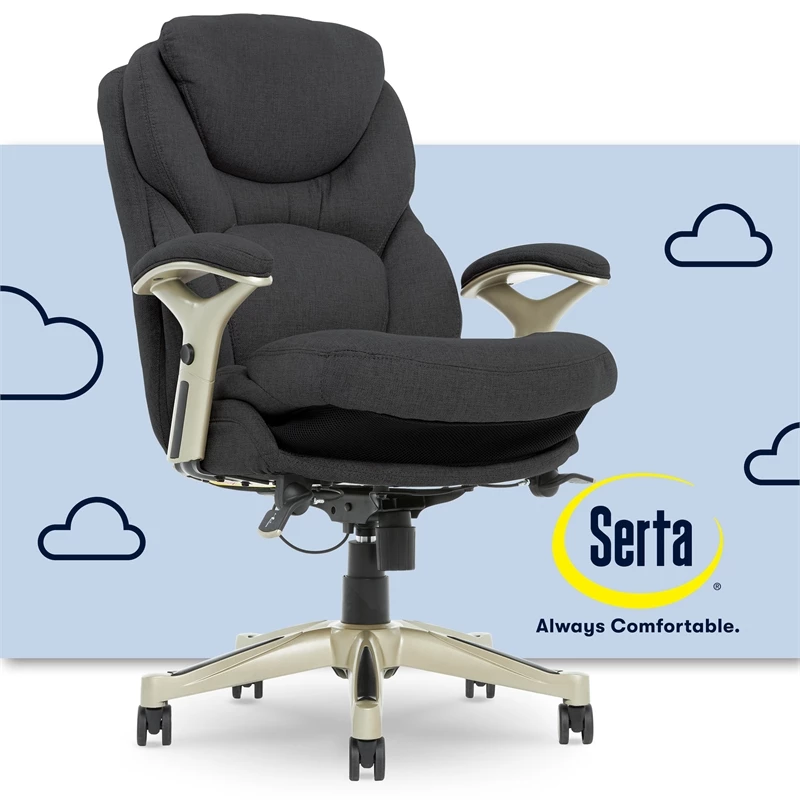 Promo 🛒 Serta At Home Serta Ergonomic Modern Fabric Executive Office Chair In Dark Gray 👍 3 Promo 🛒 Serta At Home Serta Ergonomic Modern Fabric Executive Office Chair In Dark Gray 👍