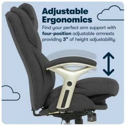 Promo 🛒 Serta At Home Serta Ergonomic Modern Fabric Executive Office Chair In Dark Gray 👍 19 Promo 🛒 Serta At Home Serta Ergonomic Modern Fabric Executive Office Chair In Dark Gray 👍 -Deals Writing Desks Store 2404181 6 L