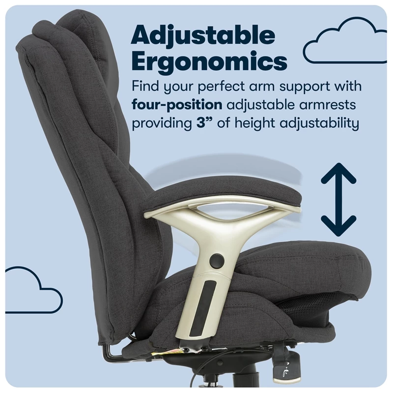 Promo 🛒 Serta At Home Serta Ergonomic Modern Fabric Executive Office Chair In Dark Gray 👍 7 Promo 🛒 Serta At Home Serta Ergonomic Modern Fabric Executive Office Chair In Dark Gray 👍 - Image 5