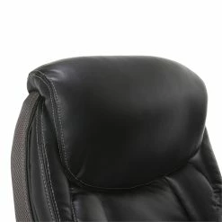 Flash Sale 🔔 Serta At Home Serta Lautner Traditional Faux Leather Gray Executive Office Chair 👏 -Deals Writing Desks Store 2404182 23 L