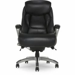 Flash Sale 🔔 Serta At Home Serta Lautner Traditional Faux Leather Gray Executive Office Chair 👏 -Deals Writing Desks Store 2404182 29 L