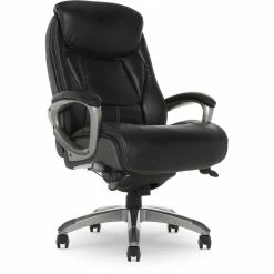 Flash Sale 🔔 Serta At Home Serta Lautner Traditional Faux Leather Gray Executive Office Chair 👏 -Deals Writing Desks Store 2404182 30 L