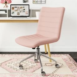 Top 10 🧨 Elle Décor Elle Decor Adelaide Office Chair Light Pink 🧨 -Deals Writing Desks Store 2404185 10 L